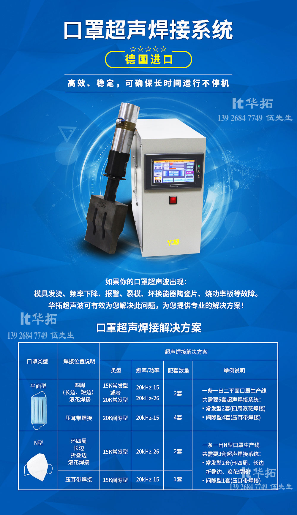 超聲波焊接機(jī)常見故障處理方法